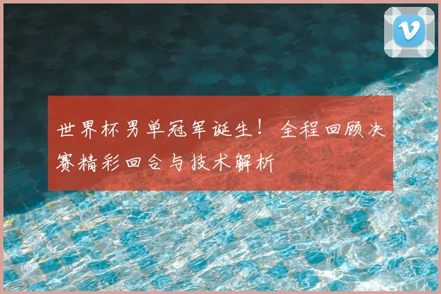 世界杯男单冠军诞生！全程回顾决赛精彩回合与技术解析